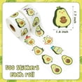 thumbnail image 2 of 2ooya Avocado Shape Sticker,Cute Cartoon Stickers for Books, Water Bottles Decor, 2 Roll, 2 of 6