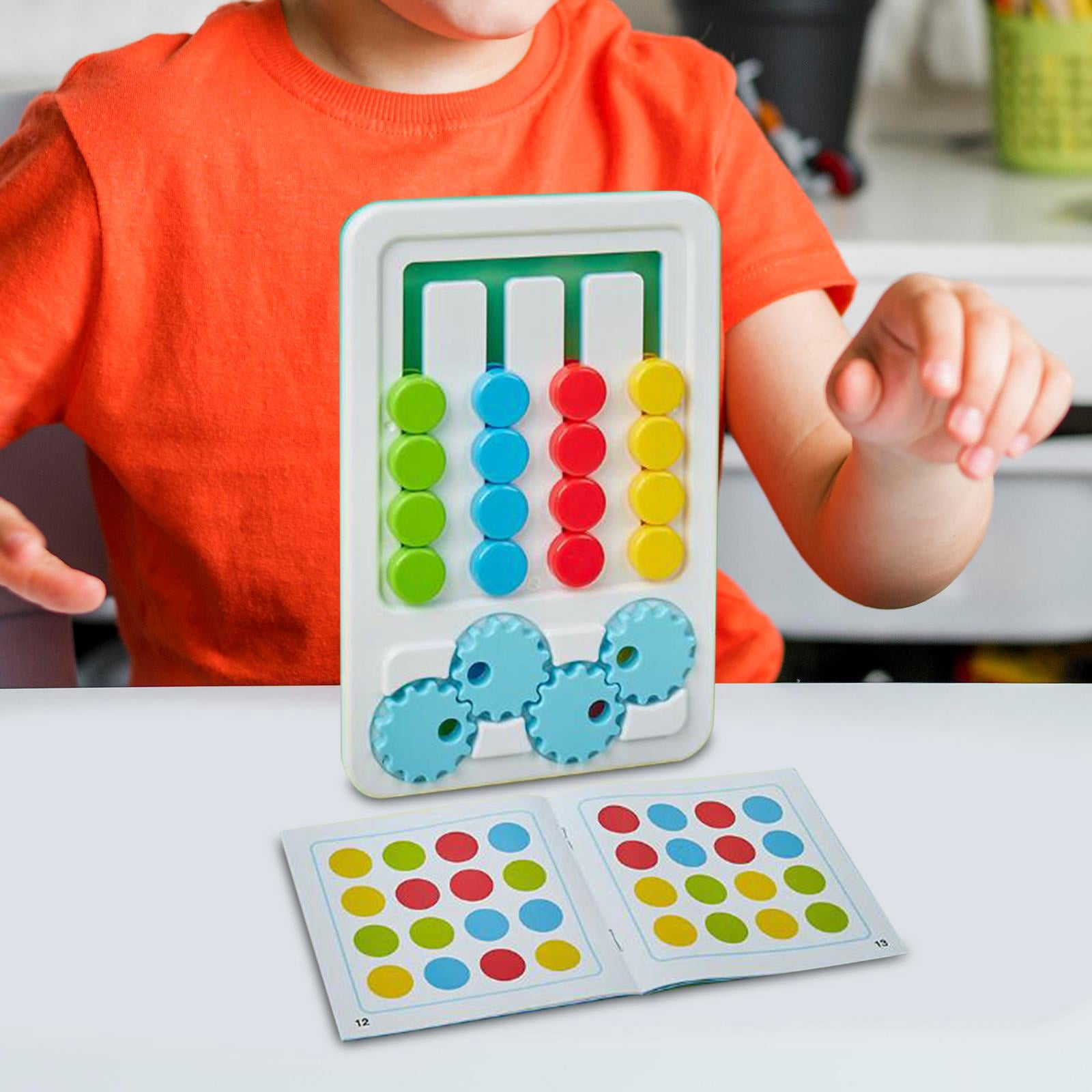LeeQinersw Slide Color Matching Toy Brain Teaser Logical Thinking Training Toys Four Colors