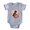 Heather Gray, variant on CafePress - FIN German Shepherd Puppy Bff Baby Football Bodysu - Cute Infant Baby Football Bodysuit