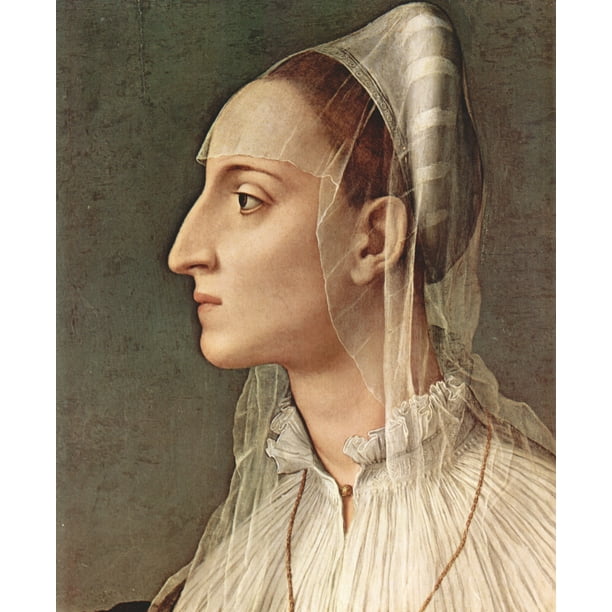 Canvas Print Bronzino, Angelo Portrait of Laura