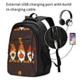 thumbnail image 2 of Balery Fall Gnomes Mochila con carga USB para hombre y mujer - Mochila impermeable y antirrobo para laptop con puerto USB para viajes, trabajo, 2 of 7