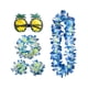 thumbnail image 5 of Conjunto de falda hawaiana Hugo azul para mujer, 5 of 10