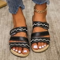 thumbnail image 1 of Zapatillas de tacón inclinado de una línea para mujer, novedad de verano, informales, a la moda, para exteriores Wmkox8yii hj789, 1 of 9