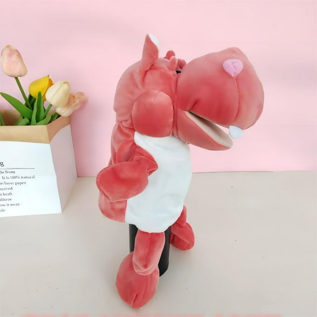 Hippo Puppet Toy For Kids Interactive Storytelling Hand Puppet For Preschool Performance Mouth Movable For Parent Child Games For Nursery And ! Feelings Dolls Amp Plug Babushka Dolls Inclusive Dolls