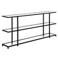 thumbnail image 4 of Evelyn&Zoe Greenwich 64" Wide Rectangular Console Table, Blackened Bronze, 4 of 5