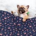 thumbnail image 3 of Pofeuu Star Dog Paw Print Puppy Blanket,Dog Blankets,Pet Blanket Cozy Cat Blankets for Indoor Cats, Fuzzy Pet Blanket for Kitten Doggy Dog Blankets-Large, 3 of 8
