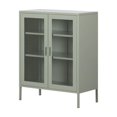 thumbnail image 1 of Pemberly Row Armoire d'Accent Moderne en Maille Métallique 2 Portes en Vert, 1 of 6