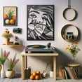 thumbnail image 4 of Beautiful Woman Face Metal Wall Art Decor, 4 of 9