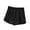 Black, variant on Plebaso Women's Cotton Shorts Casual Elastic Waist Sweat Shorts Summer Walking Lounge Shorts with Pockets