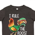 thumbnail image 4 of Inktastic Farmer I Rule the Roost Rooster Boys or Girls Toddler T-Shirt, 4 of 5