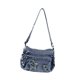 thumbnail image 2 of Bolso bandolera de mezclilla para mujer, bolso de hombro multifuncional y moderno para uso diario. Azul oscuro, 2 of 9