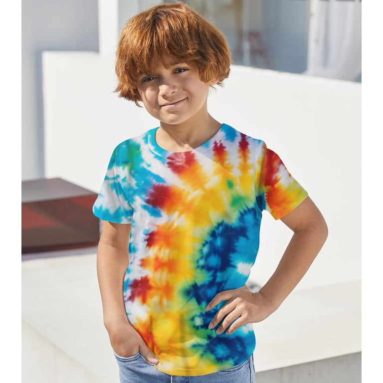 Aridak Kids Tie Dye Rainbow T-Shirt photo 4