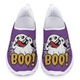 thumbnail image 1 of Zapatos casuales con estampado de dibujos animados para mujer, zapatos planos sin cordones para deportes al aire libre, zapatos de malla transpirables y cómodos, regalo de Halloween, 1 of 5