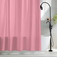 thumbnail image 2 of Pink Waterproof Shower Curtain, Large 72"x84" Washable Polyester Fabric Shower Curtains for Bathroom, Pure Pink Decorative Bathtub Curtain Sets with Hooks, 2 of 9
