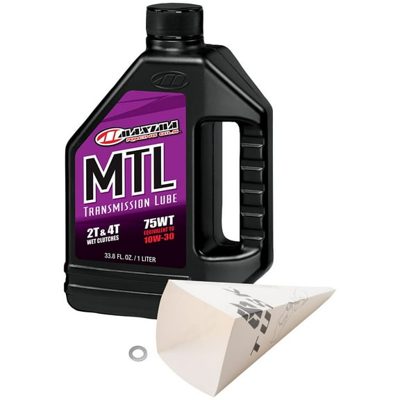 Tusk 2-Stroke Transmission Oil Change Kit Compatible with Maxima MTL Transmission Fluid 75W For Yamaha BLASTER 200 1988-2006