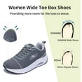 thumbnail image 4 of MAYKX Women's Wide Toe Box Walking Shoes with Arch Support for Plantar Fasciitis，Non Slip Cushioning Tennis Sneakers Foot Pain Relief, 4 of 7