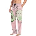 thumbnail image 5 of Avocado Toast Friend Love Pink Mens Pajama Pants Sleepwear Lounge Men's Pajama Bottoms Gift for Family, 5 of 7