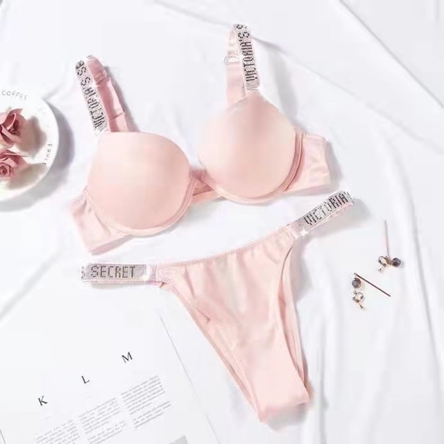 Victoria secret Top Nuevos Conjuntos De Sujetador Push Up Con Estampado De Letras Para Mujer/Lingerie V SDR4 Gao Jiahui unisex