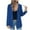 Blue, variant on Women's Lightweight Open Front Long Sleeve Cardigan, Button Down Hooded Zip Up Casual Sweater, Fall Winter Loose Fit Knit Cover Up for Daily Wear and Outdoor Activities Blue XXL