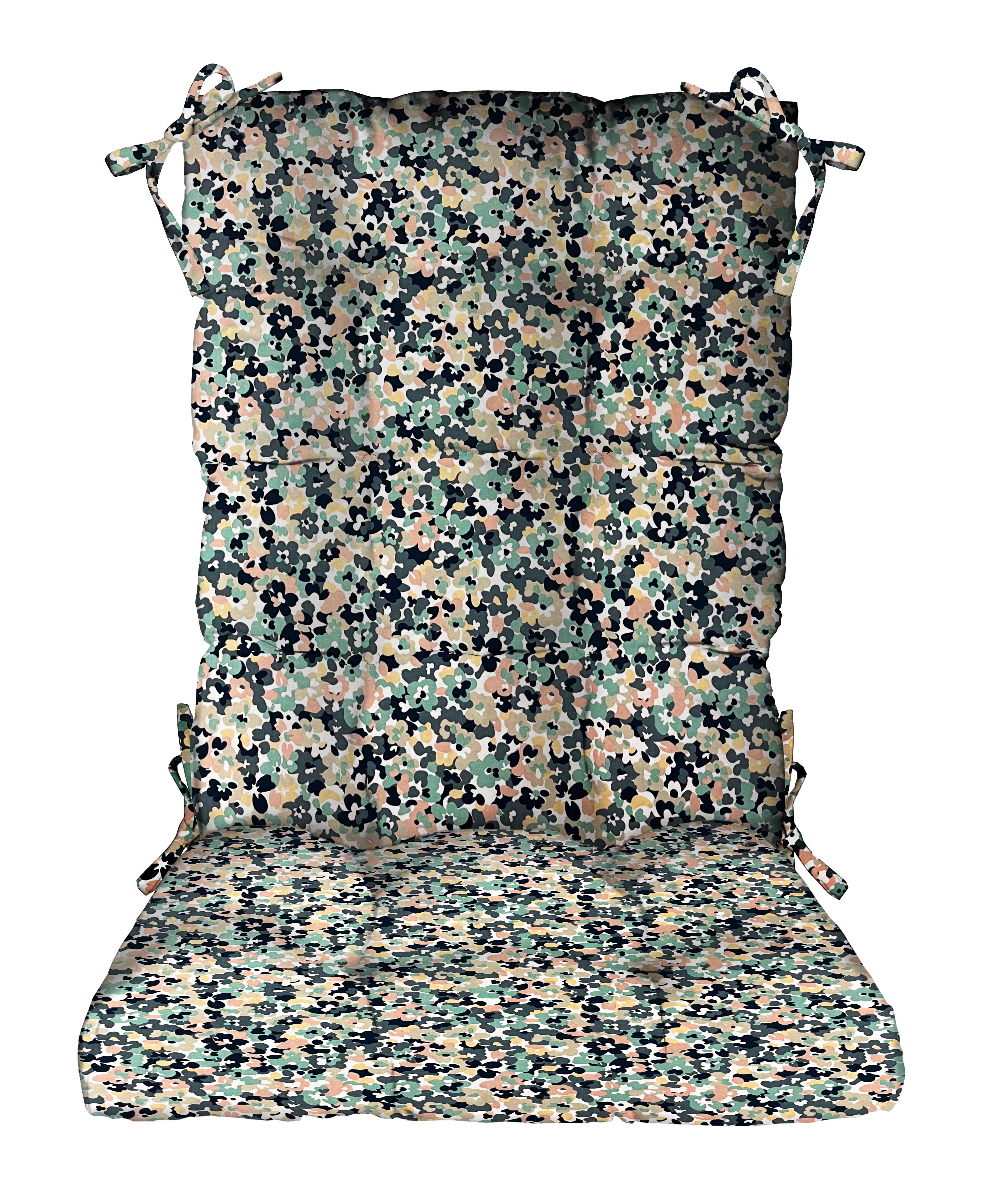 RSH Décor Indoor Outdoor Tufted Rocker Rocking Chair Pad Cushions