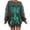 AB1285 Green1, variant on Tisuna Halloween Sweatshirt For Women Cute Skeleton Print Crewneck Sweatshirt Ladies Long Sleeve Halloween Everyday Wear Fall Tops Clothes Size L