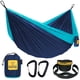 thumbnail image 1 of Wise Owl Outfitters Hamaca de camping – Elementos esenciales para acampar, hamaca portátil con correas para árboles de hasta 400 libras, hamaca para exterior, senderismo y viajes – individual, azul ma, 1 of 5