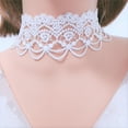 thumbnail image 1 of Collar gótico Lolita de estilo oscuro, collar gargantilla de cadena de clavícula con rosa vintage para mujer, 1 of 6