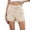 Khaki, variant on BLVB Women Stretchy Jean Shorts High Waisted Denim Shorts for Women Summer Cargo Shorts with Pockets