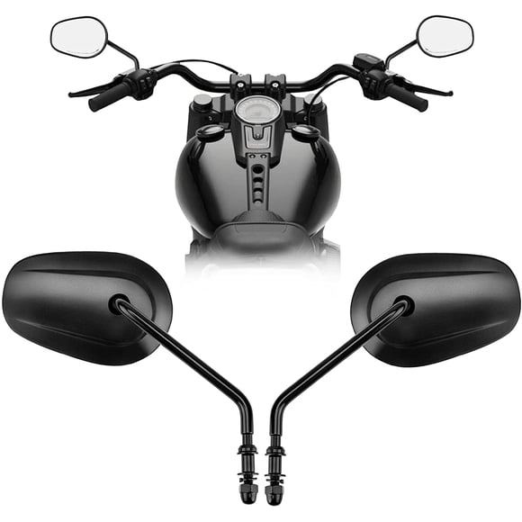 VPZMT 8mm Teardrop Rearview Mirrors for Harley Road King CVO Road Street Tri Glide Freewheeler Street XG500 XG750 Sportster XL883 1200 Soft