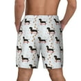 thumbnail image 4 of Goofa Dachshund Dog Printed Men's Swim Trunks Board Shorts Quick Dry Mens Swimming Trunks with Compression Liner,Breathable Fit Hawaii Beach Shorts-, 4 of 9