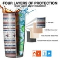 thumbnail image 4 of Gobelet Isolé 20oz, Gobelet de Voyage avec Couvercle, Porte-Gobelet Tasse de Voyage Amicale, Contenant Isotherme en Acier Inoxydable, Gobelet 20 Oz, Tasse à Café Réutilisable Isolée avec Couvercle (Jour de l'Indépendance), 4 of 6