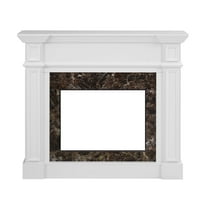 Newboti Only Mantel (NOT INCLUDED 23" FIREPLACE)--White, 45.6"W*11.8"D*40"H 738591518684601