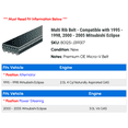 thumbnail image 2 of Multi Rib Belt - Compatible with 1995 - 1998, 2000 - 2005 Mitsubishi Eclipse - Gates, 2 of 2