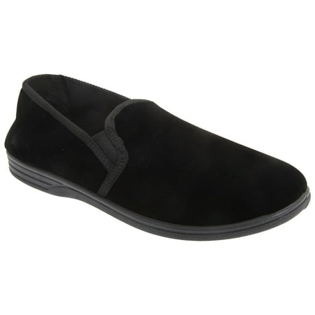 

Zedzzz Mens Ross Twin Gusset Velour Slippers