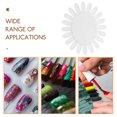 thumbnail image 4 of EeaseCA 1 Set/5pcs Sunflower Shaped Display Boards 50 Colors Ribbon Chain Nail Art Display Cards for Home Outdoor Shop (Natural Color), 4 of 8