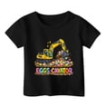 thumbnail image 4 of ibiyuan Toddler Boy&nbsp;easter Shirt Girls Easter Day Gifts Little Boy Clothes Round Neck Short Sleeve Tshirts Cute Bunny Easter Eggs Graphic Tees Summer Casual Vacation Tops, 4 of 4