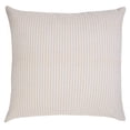 thumbnail image 2 of Laddha Home Designs Handwoven Striped Embroidered Cotton Throw Pillow Cover - 20" - Beige and White, 2 of 7