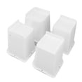 thumbnail image 2 of Furniture Risers, Bed Risers White Trapezoid 6 Inch Raise 4 Pcs  For Home, 2 of 8