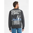 thumbnail image 3 of Harry Potter Men's and Big Men's Dementor Front Back Graphic Sweatshirt with Long Sleeves, Sizes S-3XL, 3 of 5