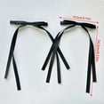 thumbnail image 3 of Ankoty Black Barrettes Hot Sale! Hair Bows for Women Girls Red Tassel Ribbon Bowknot Hair Clips Barrettes for Girl with Long Tail Solid Satin Hair Accessories, 3 of 7