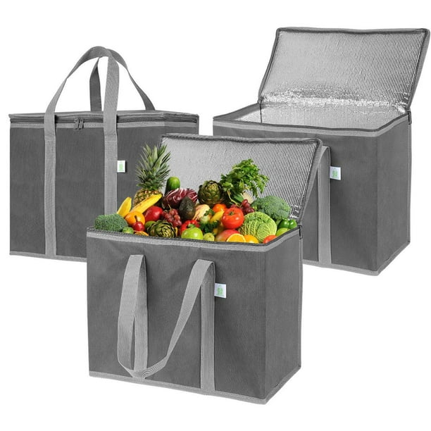 Insulated Reusable Grocery Bag, Durable, Collapsible, EcoFriendly