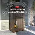 thumbnail image 3 of Keter Brown Package Delivery Box for Porch with Lockable Secure Storage Compartment, 3 of 16