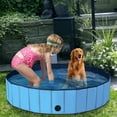 thumbnail image 3 of Gymax 55'' Foldable Dog Pet Pool Kiddie Bathing Tub Indoor Outdoor Portable Leakproof, 3 of 10