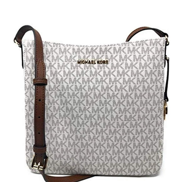 Bandolera Michael Kors Jet Set Travel, tamaño grande, color vainilla