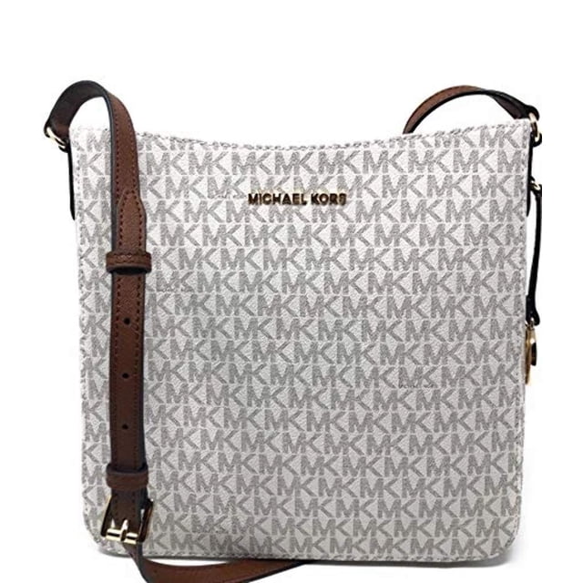 Bandolera Michael Kors Jet Set Travel, tamaño grande, color vainilla