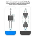 thumbnail image 4 of Ethernet Cable Splitter, 10/100/1000Mbps 1 To 2 RJ45  Splitter With LED Indicator For Router, 4 of 8