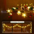 thumbnail image 2 of Guirnalda navideña onbuwws, 30 luces LED con forma de copo de nieve, 3 m, 2 of 6