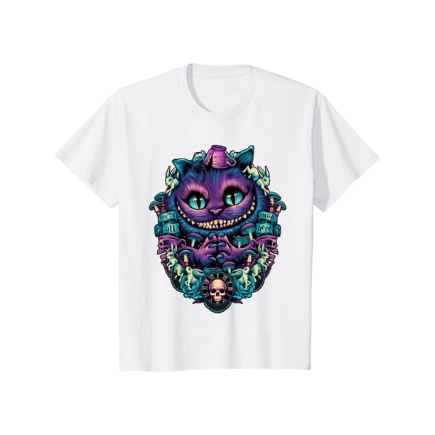Halloween T-shirt Cheshire Cat shirt Alice in Wonderland Graphic T-Shirt