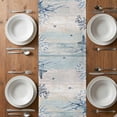 thumbnail image 4 of Table Runner 90 Inches Long for Kitchen Dining, Blue Turtle Coastal Dresser Scarf Farmhouse, Dining Table Decorations for Wedding/Parties, Nautical Beach Sea Ocean Coral 13 x 90 In, 4 of 8
