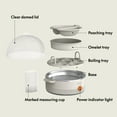 thumbnail image 3 of bella 7-Egg Electric Egg Cooker for Hard, Soft Boiled Eggs, Oatmilk, 3 of 8